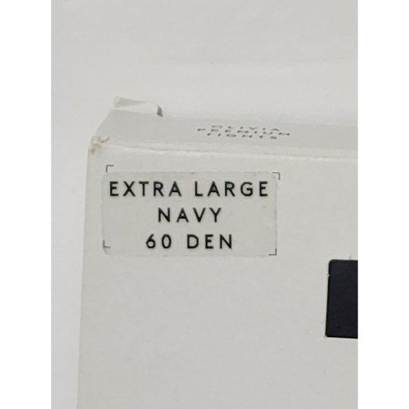 Swedish Stockings Olivia Premium Tights Semi Opaque 60 Denier Navy Extra Large - Picture 2 of 8